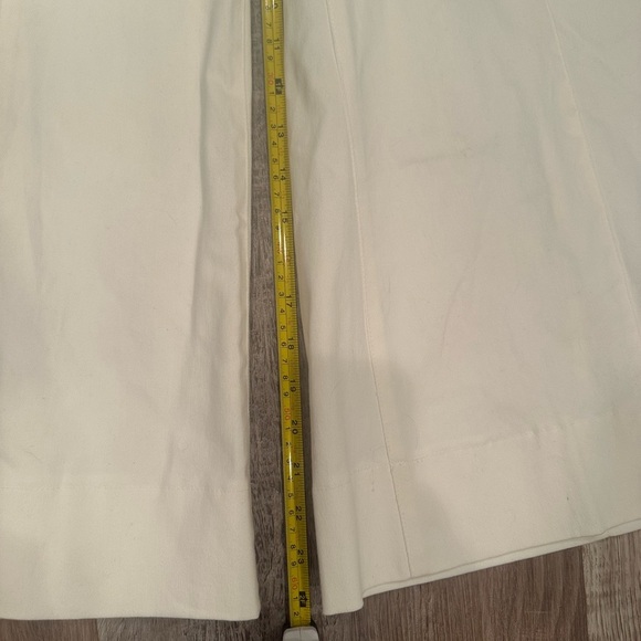 Extra Wide -Leg Denim Pants, Cream Color-NWT-Sz Large Casual Boho - Picture 7 of 8